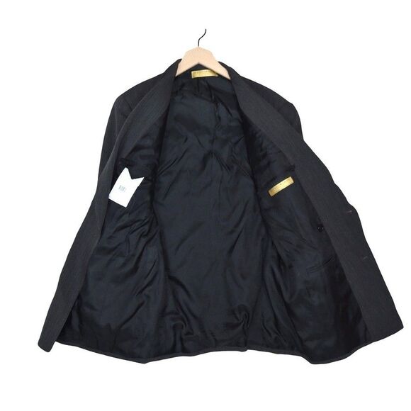 Vintage Donna Karan Signature Blazer 40 R Made in Italy 100% Wool Double Breast - Picture 5 of 10